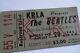 Beatles 1966 Original Concert Ticket Stub Los Angeles Ex+
