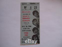BEATLES 1966 Original CONCERT TICKET STUB Philadelphia JFK STADIUM
