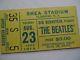 Beatles 1966 Original Concert Ticket Stub Shea Stadium, Nyc