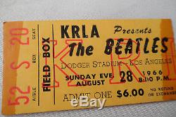 BEATLES 1966 Original CONCERT Ticket STUB Los Angeles