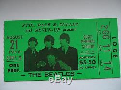 BEATLES 1966 Original NM CONCERT Ticket STUB St. Louis, MO