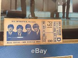 BEATLES August 15th 1965 PRESS BOX Ticket STUB Shea Stadium, NYC Concert