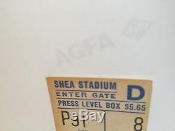 BEATLES August 15th 1965 PRESS BOX Ticket STUB Shea Stadium, NYC Concert