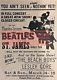 Beatles Concert Handbill Flyer/concert Ticket Stub-john Lennon, Paul Mccartney