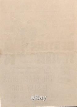 Beatles Concert Handbill Flyer/concert Ticket Stub-john Lennon, Paul Mccartney