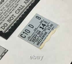 BEATLES CONCERT TICKET STUB September 14, 1964 Pittsburgh, PA Civic Arena RARE