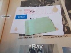 BEATLES FAN MADE SCRAPBOOK FROM 60'S With CONCERT TICKET STUB, CLIPS+++