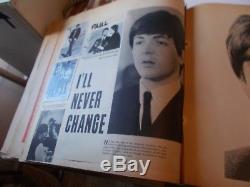 BEATLES FAN MADE SCRAPBOOK FROM 60'S With CONCERT TICKET STUB, CLIPS+++