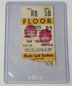 BEATLES Maple Leaf Gardens CANADA 1966 Concert TICKET Stub LENNON McCartney VG++