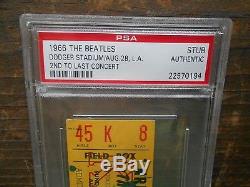 Beatles Original Concert Ticket Stub Psa #22570194,2nd To Last Concert