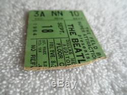 BEATLES Original 1964 CONCERT TICKET STUB Dallas, TX