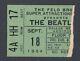Beatles Original 1964 Concert Ticket Stub Dallas, Texas Green