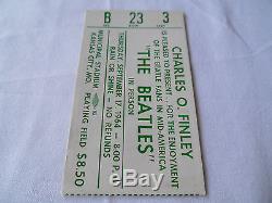 BEATLES Original 1964 CONCERT TICKET STUB HARDLY SEEN $8.50 Kansas City