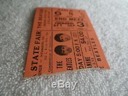 BEATLES Original 1964 CONCERT TICKET STUB Indianapolis NM