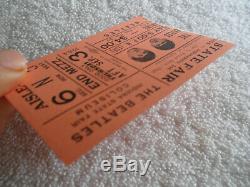 BEATLES Original 1964 CONCERT TICKET STUB Indianapolis NM