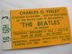 Beatles Original 1964 Concert Ticket Stub Kansas City, Mo Ex(+)