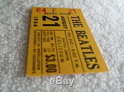 BEATLES Original 1964 CONCERT TICKET STUB Seattle EX+