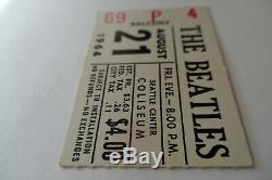 BEATLES Original 1964 CONCERT TICKET STUB Seattle EX+