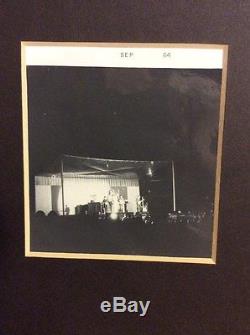 BEATLES Original 1964 Kansas City Concert Ticket Stub Framed