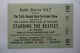 Beatles Original 1965 Concert Ticket Stub Houston Ex+