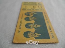 BEATLES Original 1965 CONCERT TICKET STUB Shea Stadium, NYC EX