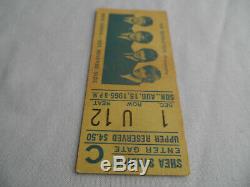 BEATLES Original 1965 CONCERT TICKET STUB Shea Stadium, NYC EX