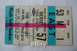 BEATLES Original 1965 CONCERT Ticket STUB Maple Leaf Gardens