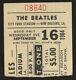 Beatles September 16, 1964 City Park Stadium New Orleans Concert Ticket Stub Z9