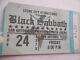Black Sabbath 1978 Original Concert Ticket Stub San Antonio Van Halen