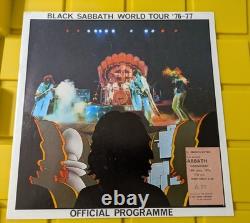 BLACK SABBATH 76-77 Concert Programme with Ticket Stub and Poster