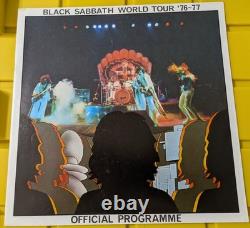 BLACK SABBATH 76-77 Concert Programme with Ticket Stub and Poster