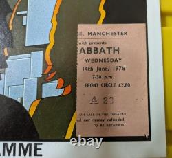 BLACK SABBATH 76-77 Concert Programme with Ticket Stub and Poster