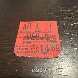 BLACK SABBATH AND VAN HALEN CONCERT TICKET STUB Cobo Hall Detroit, Michigan 1978