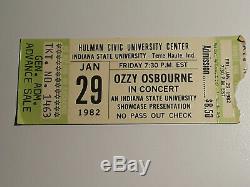BLACK SABBATH Concert Ticket Stubs (2) & OZZY OSBOURNE Stub (1) 3 Total