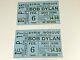 Bob Dylan 2 Rare Original 1966 Concert Gig Ticket Stubs Syria Mosque The Band B