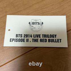 BTS 2014 LIVE TRILOGY Red Bullet Concert T-Shirt + Ticket Stub Half Ticket