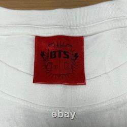 BTS 2014 LIVE TRILOGY Red Bullet Concert T-Shirt + Ticket Stub Half Ticket