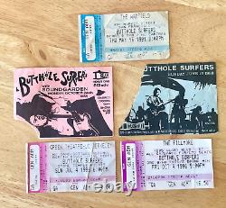 BUTTHOLE SURFERS concert ticket stub lot (5) 1980s-1990s acid punk