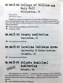 Badfinger The Doors Concert Ticket Stub March 4, 1972 Williamsburg Virginia VA
