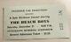 Beach Boys Rare Concert Ticket Stub Sacramento, Ca 12/21/1963