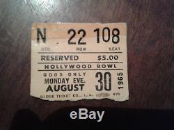 Beatles 1964-1965 Concert Ticket Stubs/Program Hollywood Bowl Vintage