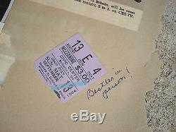 Beatles 1964 VINTAGE BALTIMORE CIVIC CENTER CONCERT TICKET STUB & Scrapbook Page