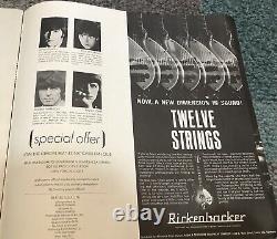 Beatles 1965 Hollywood Bowl Ticket Stub! With Concert Program & Ed Sullivan Ad