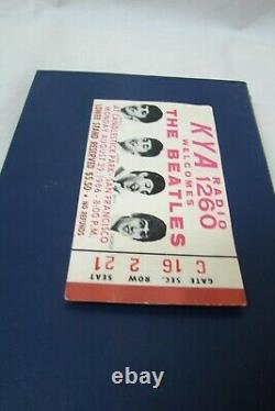 Beatles 1966 Authentic Candlestick Park SF Concert Ticket Stub Aug 29, Last Show