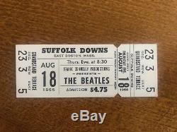 Beatles 1966 Full Unused Original Concert Ticket Stub Vtg Boston Suffolk Downs