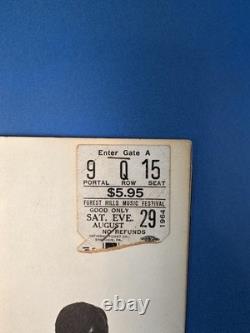Beatles Concert Program & Ticket Stub Forest Hills Music Festival 1964