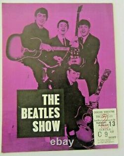 -Beatles-Concert Programme / Brochure plus Ticket Stub -UK Llandudno