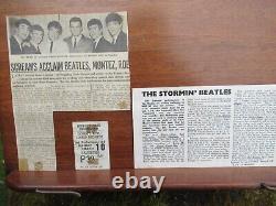 Beatles Concert Ticket Stub Tommy Roe / Chris Montez March 10 1963 Hippo B`ham