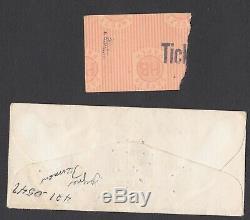 Beatles Cow Palace Concert Ticket Stub Aug 31, 1965-San Francisco with Envelope