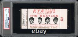 Beatles Final Last Concert Full Ticket Stub 1966 Candlestick Park S. F. Psa 7